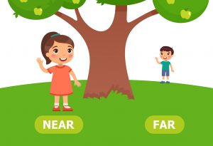 Near And Far Concept For Preschoolers And Kids