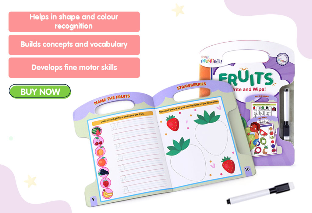 Write and Wipe Books - Fruits and Vegetables