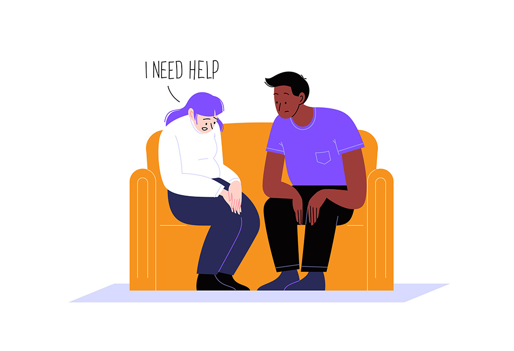 Wife asking husband for help Wife asking husband for help