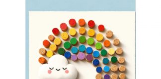 How to Make DIY Rainbow Cork Painting