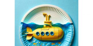 How To Make A Paper Plate Submarine
