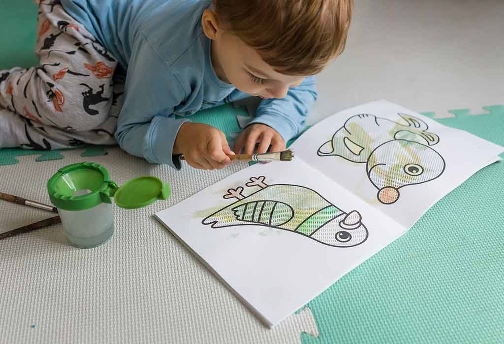 Toddler colouring