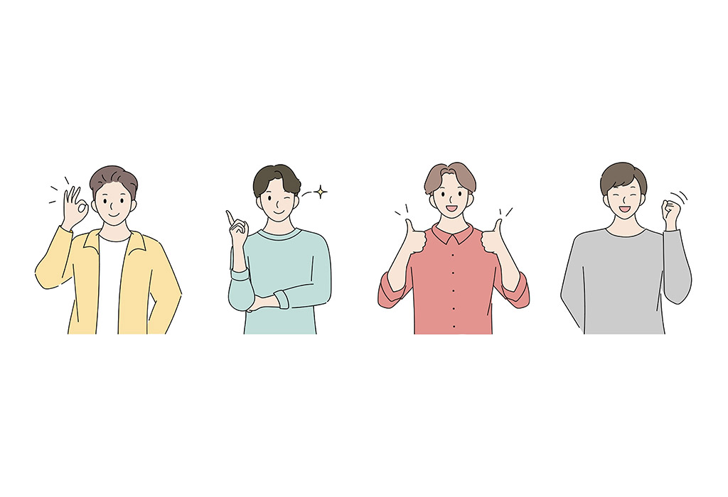 Father saying yes, showing approval