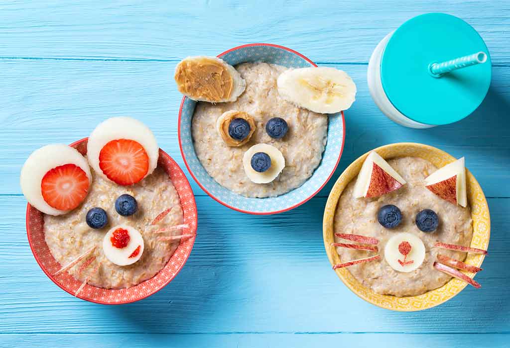 Healthy oatmeal for kids
