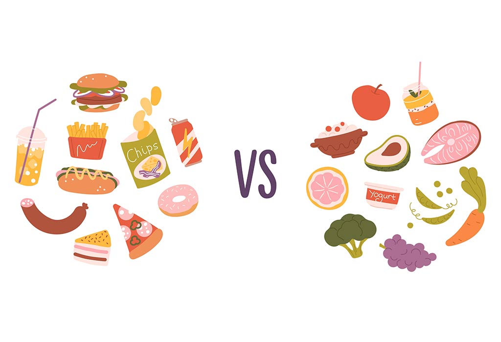 Labelling food as good and bad