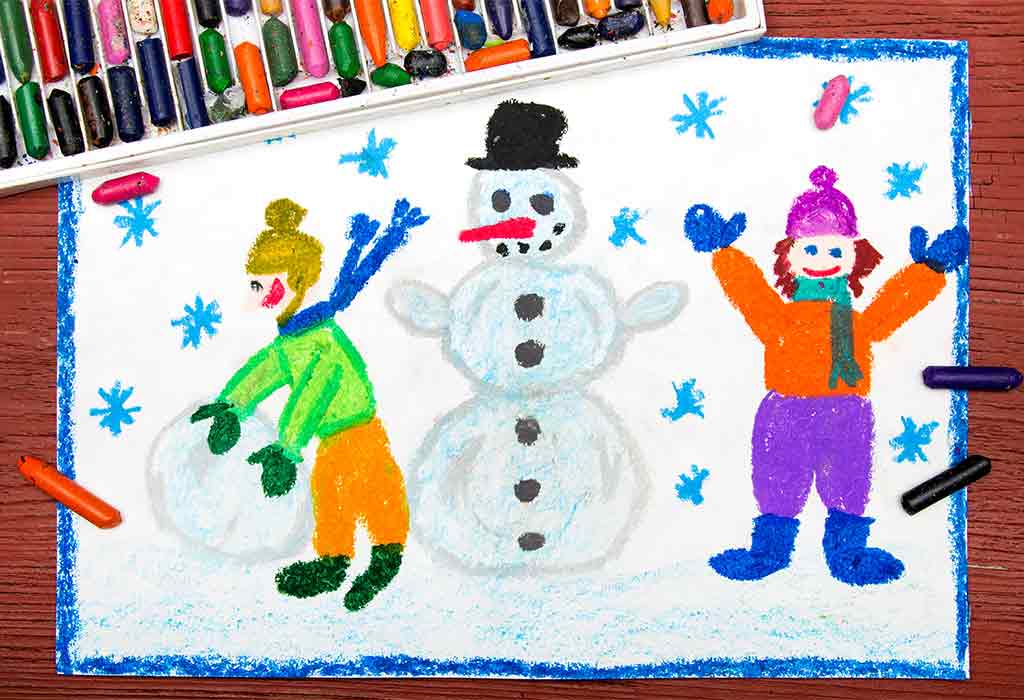 Winter Scene Drawing Party