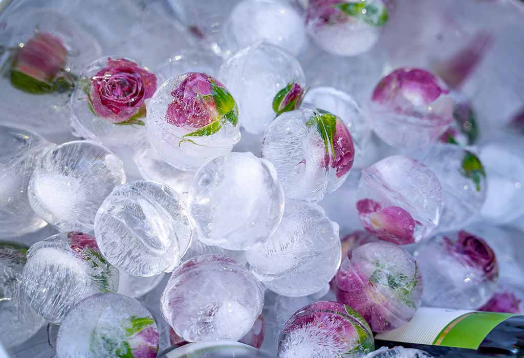 Frozen Flower Ornaments