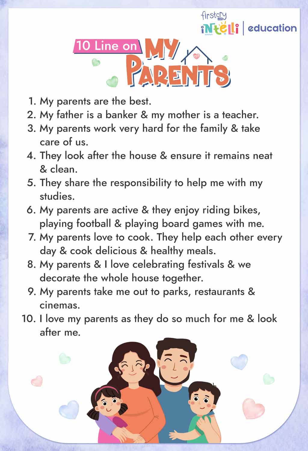 10 Lines on My Parents