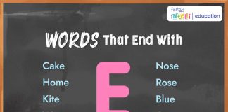 Words That End With E