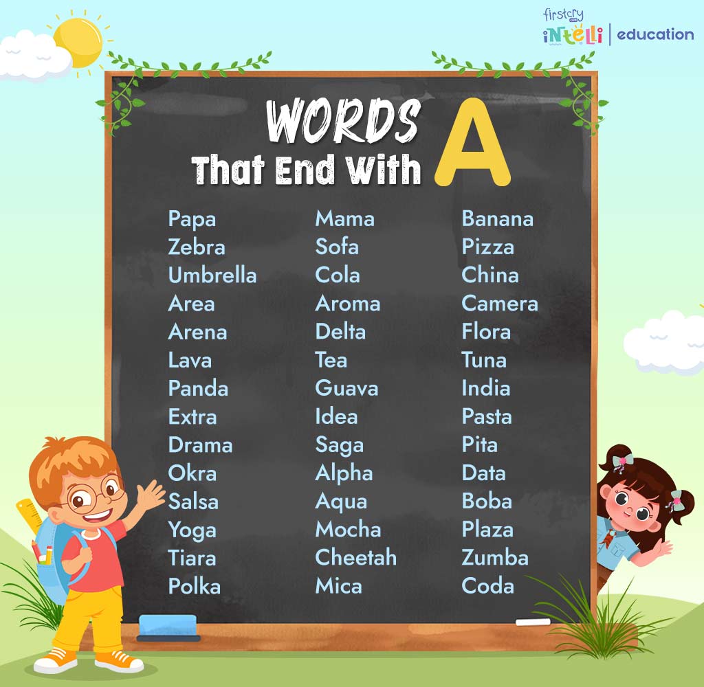 Words That End With A Chart