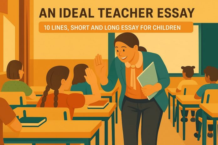 An Ideal Teacher Essay - 10 Lines Short and Long Essay