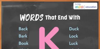 Words That End With K