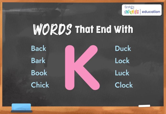 Words That End With K