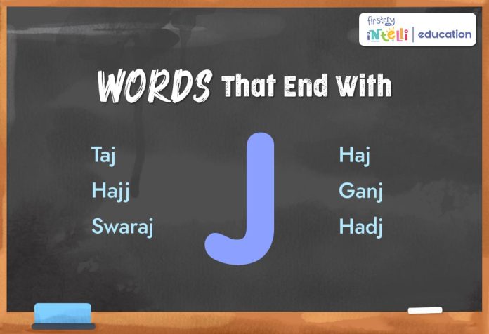 Words That End With J