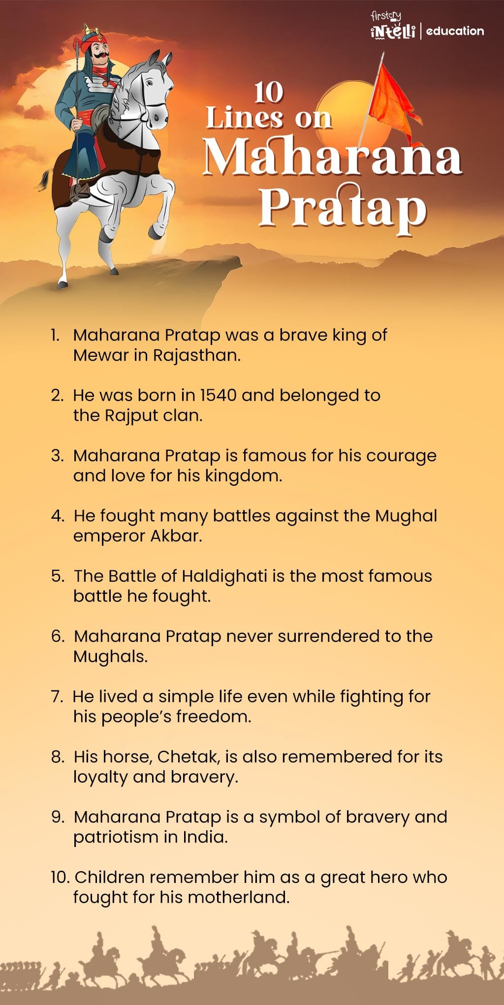10 Lines on Maharana Pratap