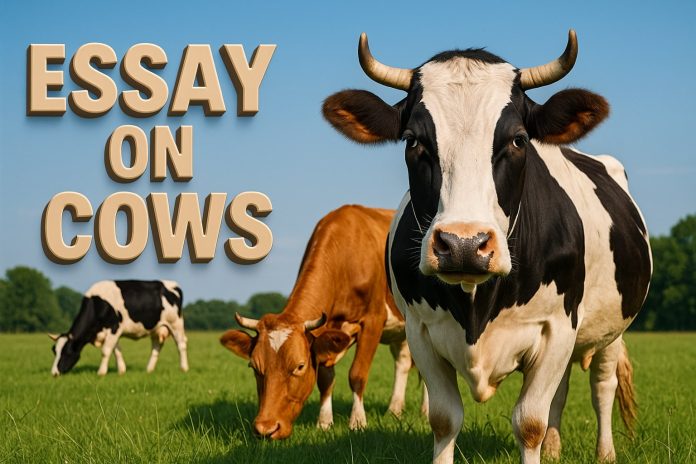Essay On Cows - 10 Lines, Short, And Long Essay For Kids