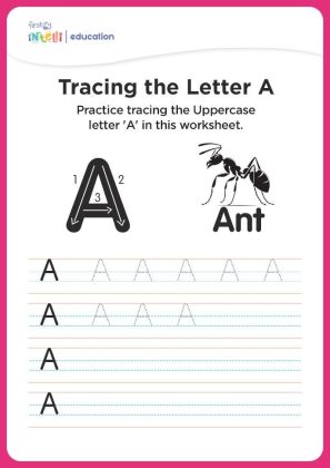 Letter A Tracing Worksheets – Free Printables for Preschools