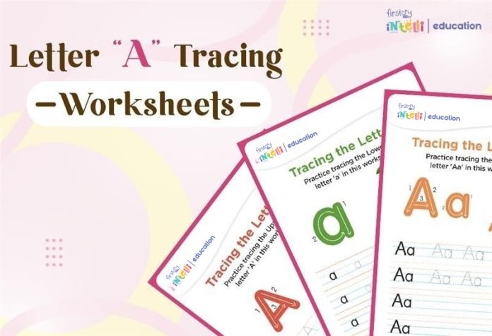 Letter A Tracing worksheets