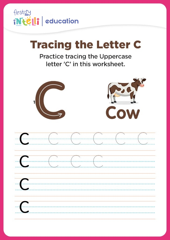 C for Cow Tracing Worksheet C for Cow Tracing Worksheet