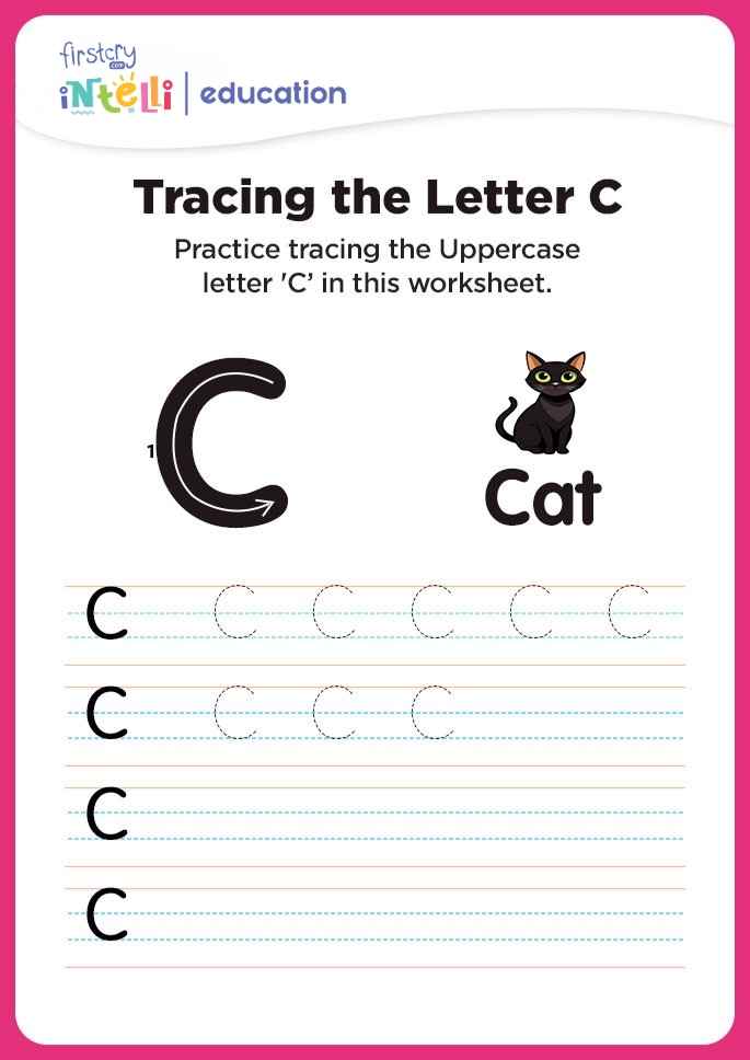 C for Cat Tracing Worksheet C for Cat Tracing Worksheet