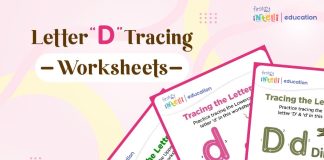 Letter D Tracing worksheets