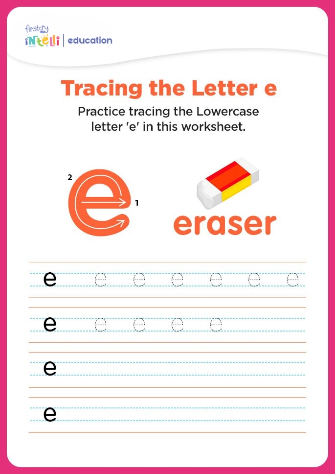 e for eraser tracing worksheet e for eraser tracing worksheet