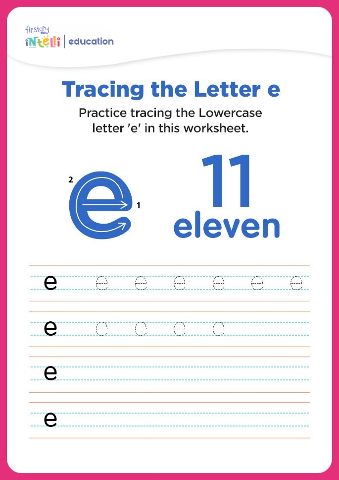 e for eleven tracing worksheet e for eleven tracing worksheet