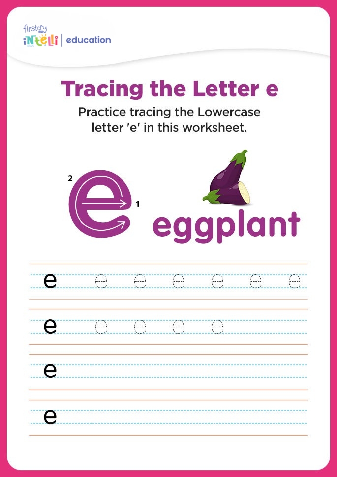 e for eggplant tracing worksheet e for eggplant tracing worksheet