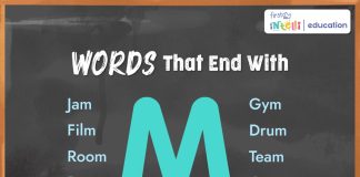 Words That End With M