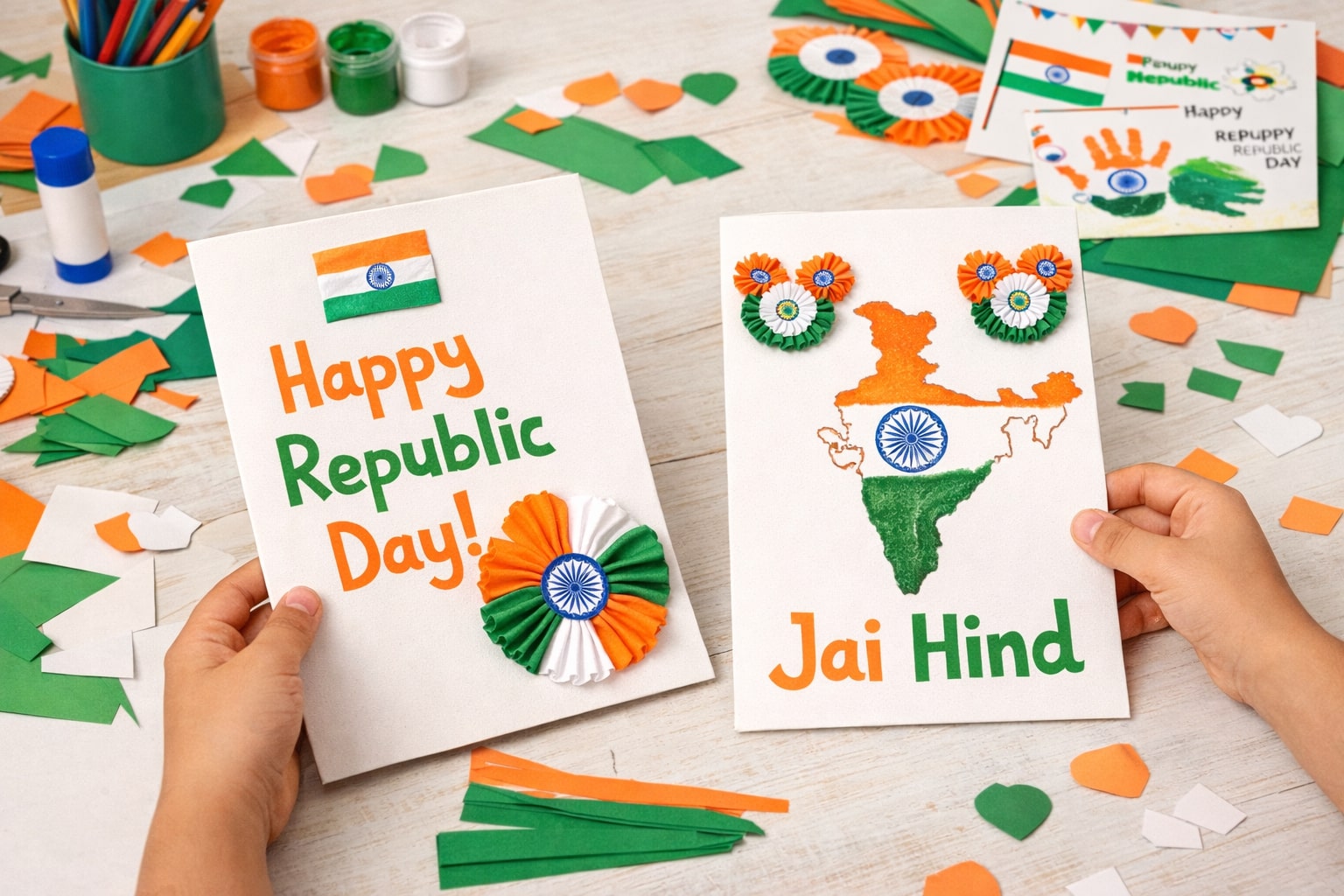 Republic Day Greeting Card Making Republic Day Greeting Card Making