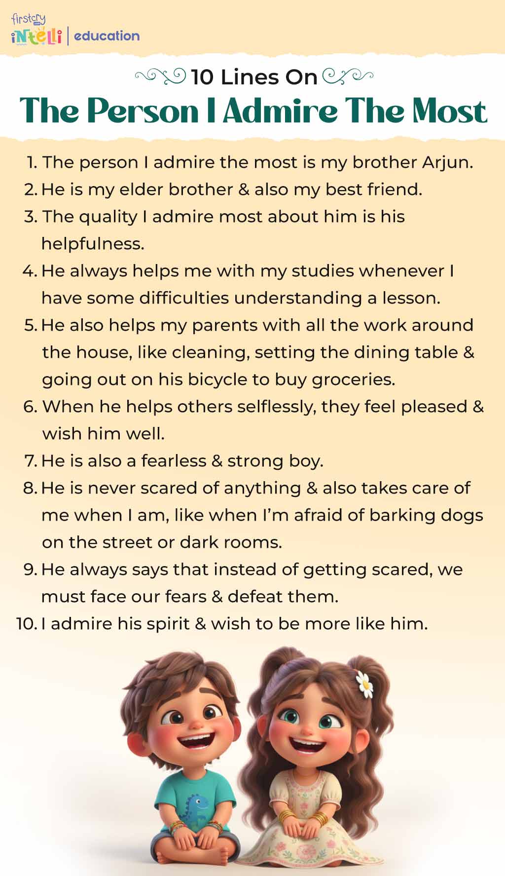 10 Lines On The Person I Admire The Most