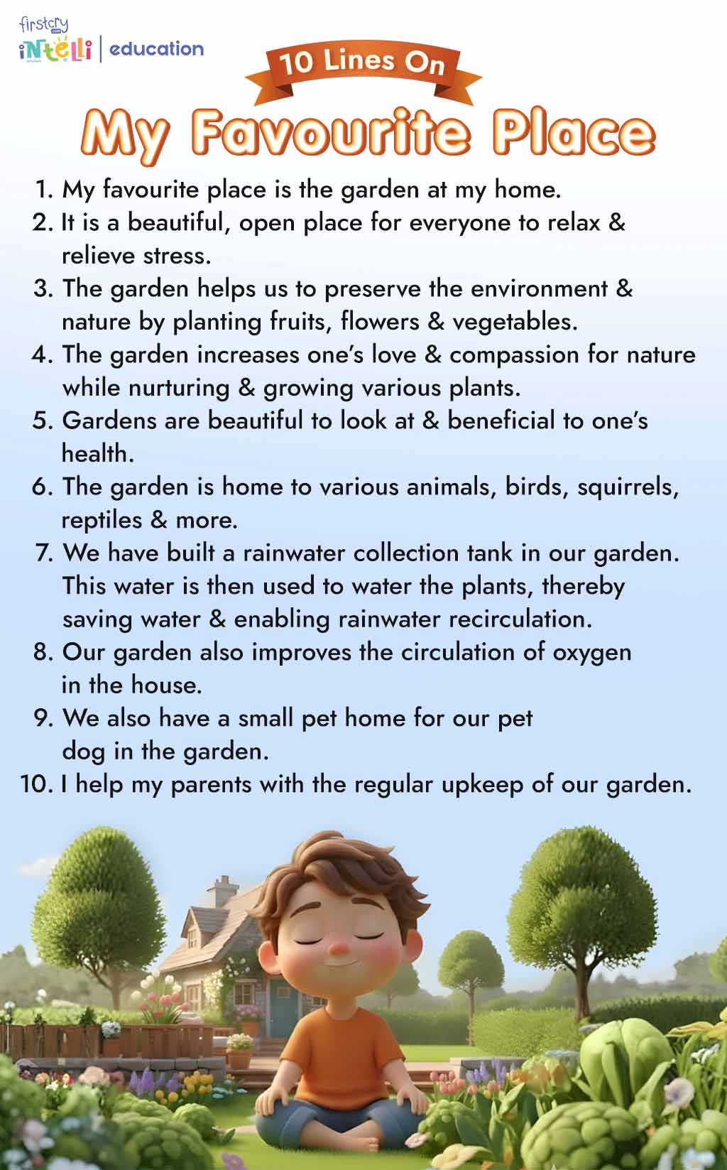 10 Lines on My Favourite Place