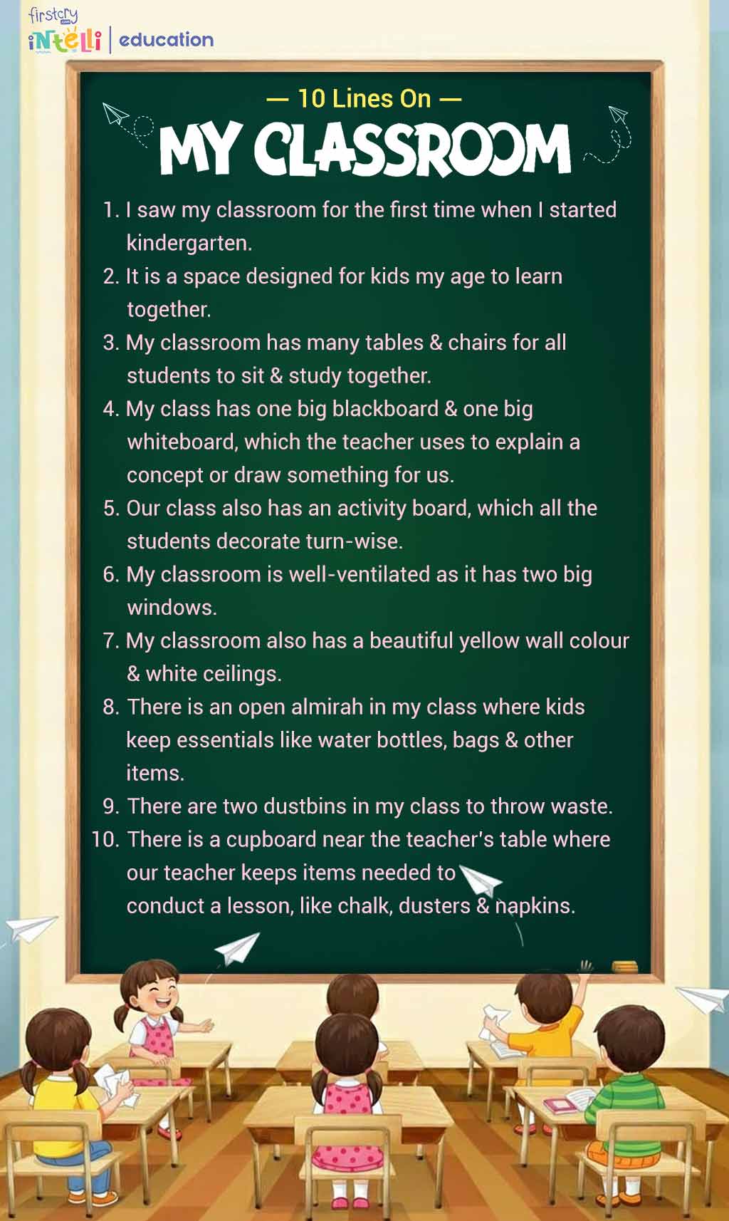 10 Lines on My Classroom