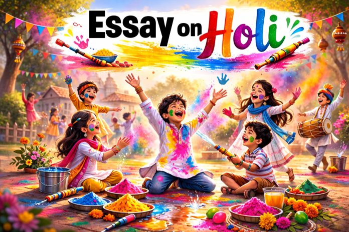 Essay on Holi for Students and Children