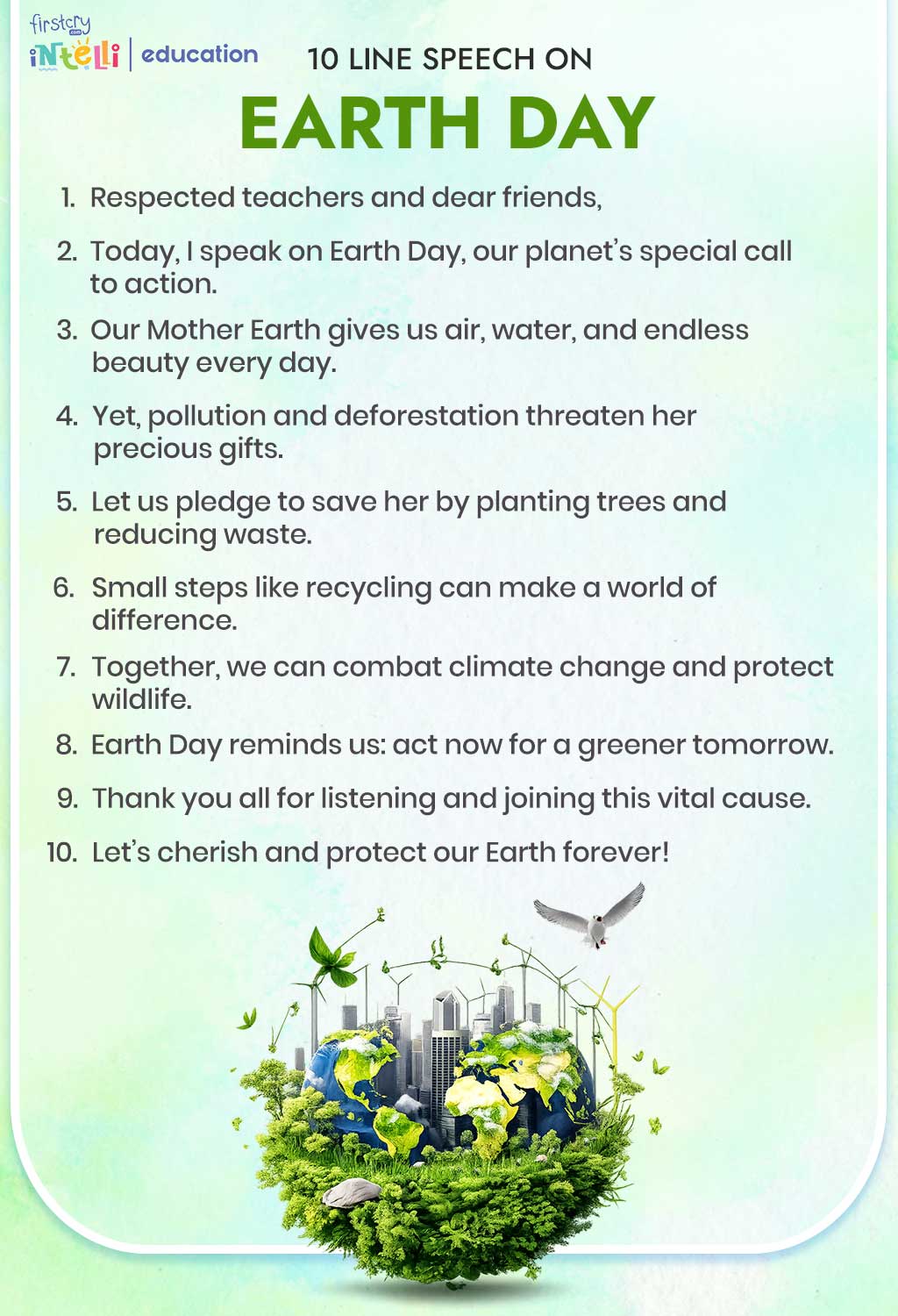 10 Lines Speech On Earth Day
