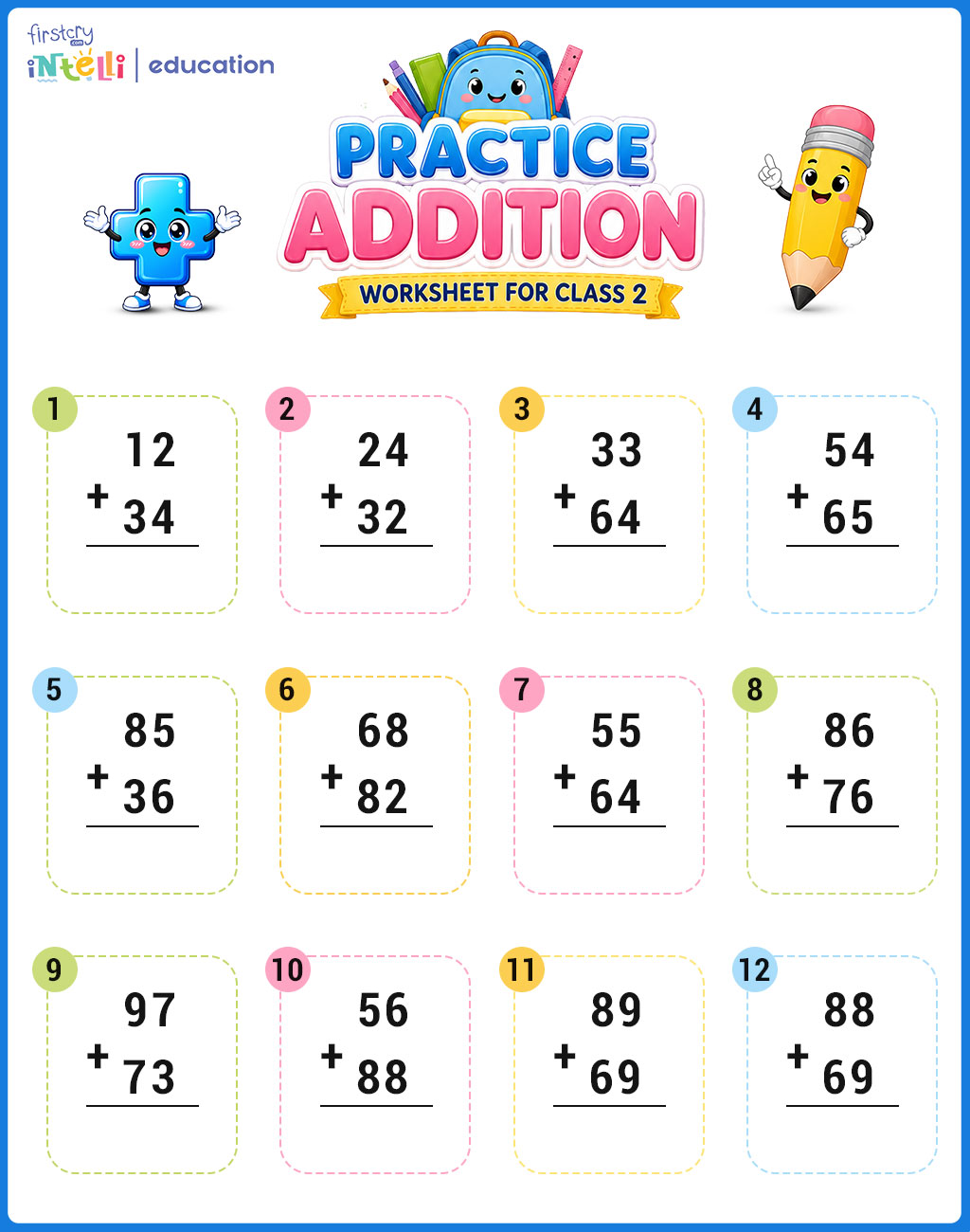 Practice Addition Worksheet For Class 2 Practice Addition Worksheet For Class 2
