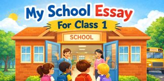 My School Essay For Class 1