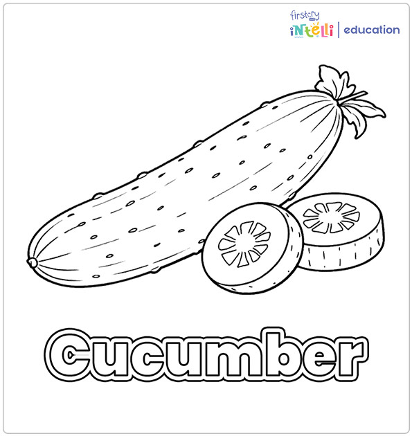 Cucumber Coloring Page