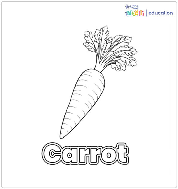 Carrot Coloring Page