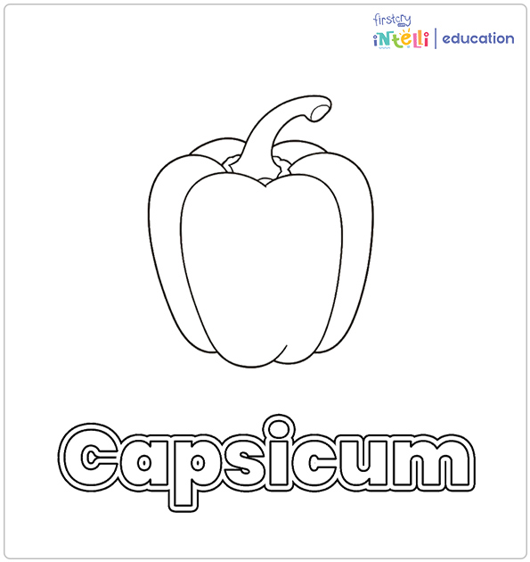 Capsicum Coloring Page