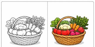Vegetable Coloring Pages