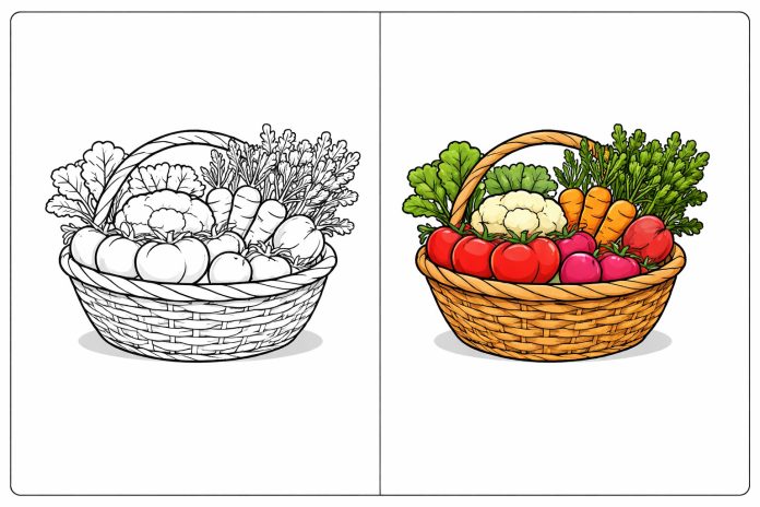 Vegetable Coloring Pages