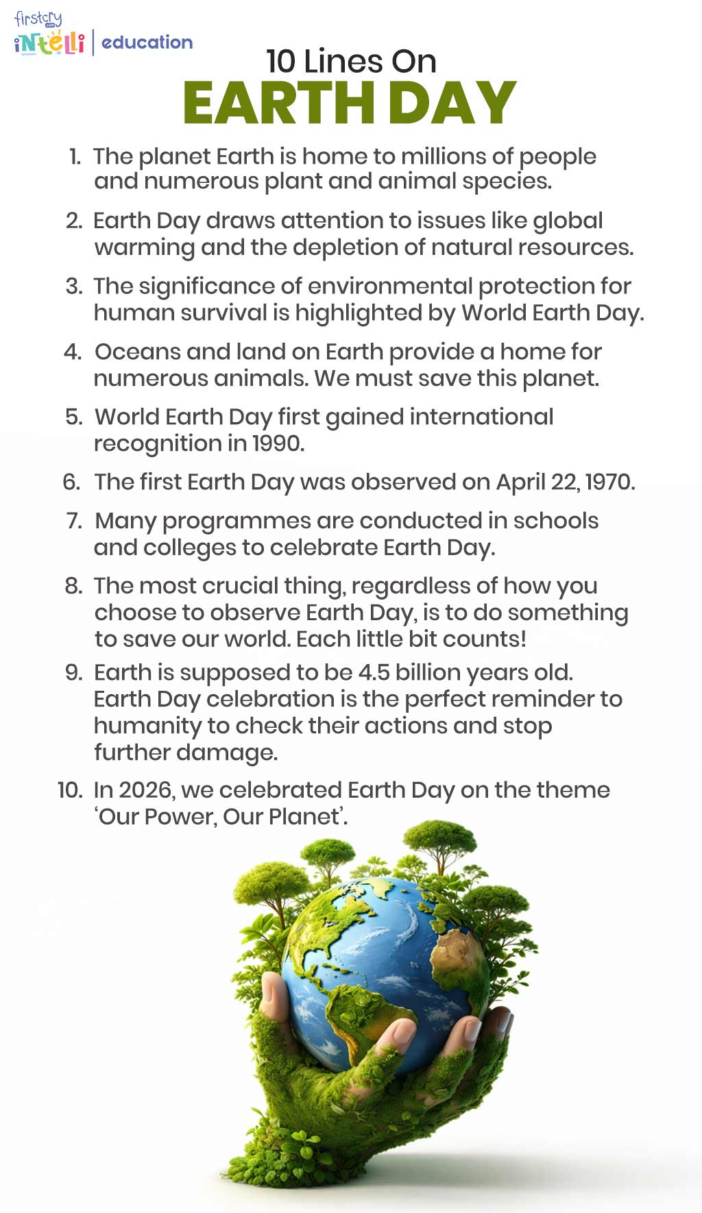 10 Lines on Earth Day