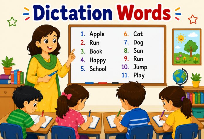 Dictation Words For Kids