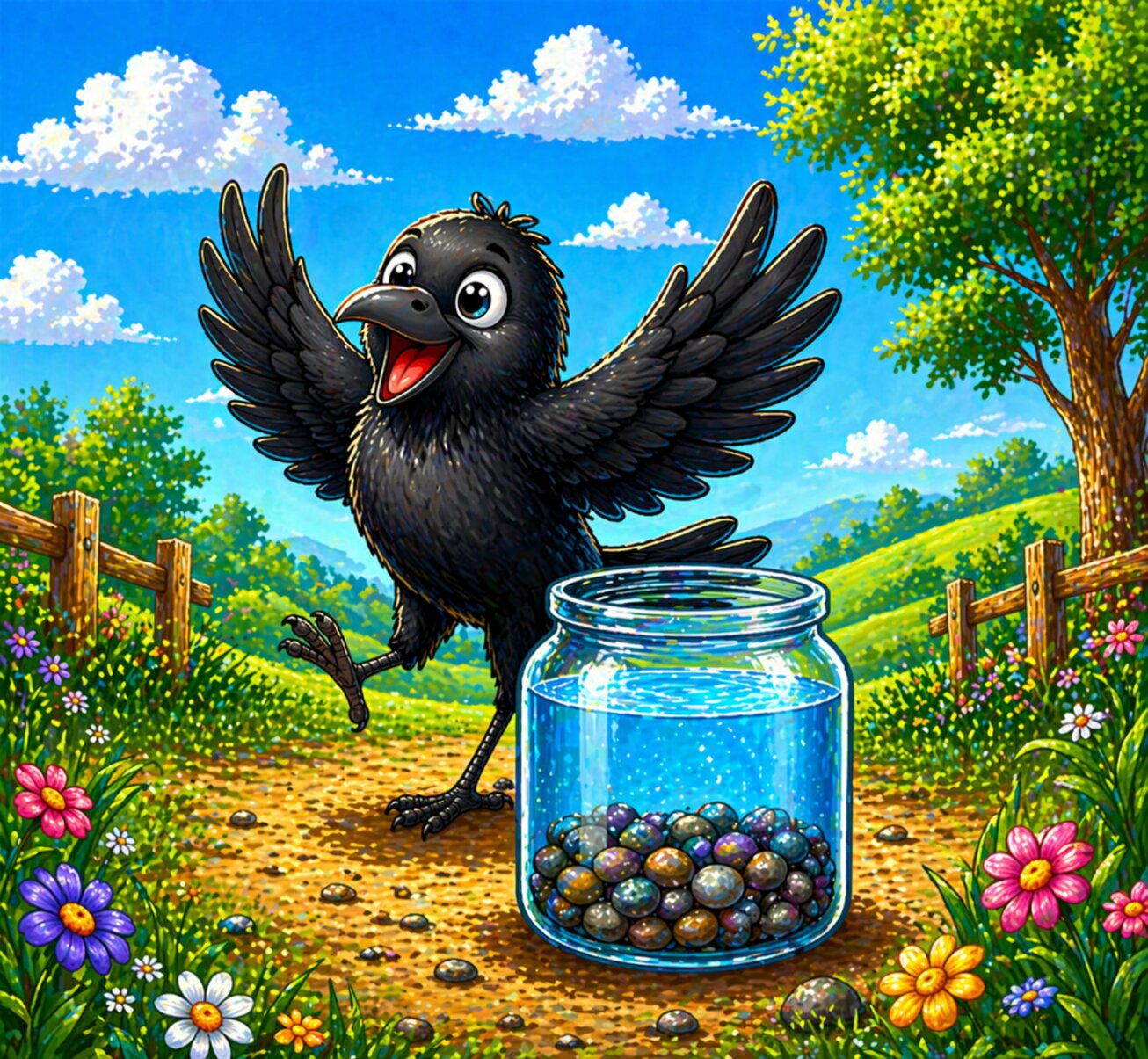 Crow is Happy