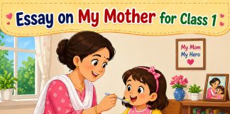 Essay On My Mother for Class 1
