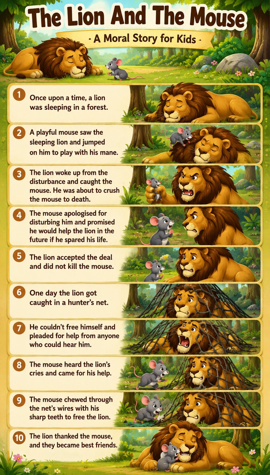 The Lion and The Mouse Story