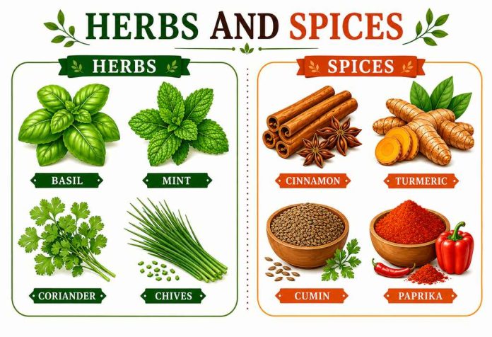 Names Of Herbs And Spices