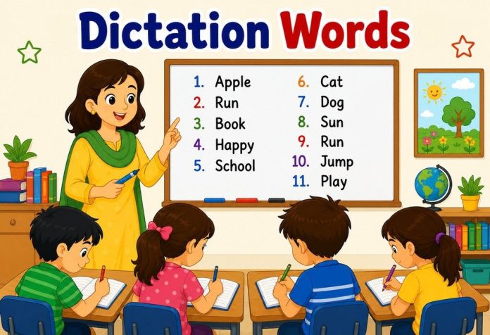Dictation Words For Kids