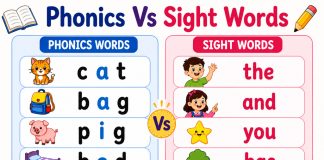 Phonics Vs. Sight Words